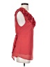Baraschi 100% Polyester Red Sleeveless Blouse Size M - photo 4