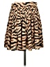 J.Crew 100% Polyester Animal Print Brown Casual Skirt Size 4 - photo 2