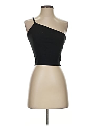 Madewell One-Shoulder Crop Tank in Sleekhold (view 1)