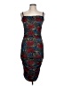 oasis Print Blue Cocktail Dress Size L - photo 1