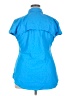 Magellan's 100% Polyester Blue Short Sleeve Blouse Size XXL - photo 2