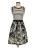 Peter Som Stripes Black Casual Dress Size 4 - photo 1