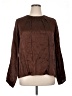 Express Brown Long Sleeve Blouse Size XL - photo 1