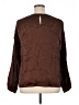 Express Brown Long Sleeve Blouse Size XL - photo 2