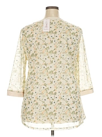 Fashion 3/4 Sleeve Blouse (view 2)