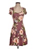 No Boundaries Floral Brown Pink Casual Dress Size 3 - 5 - photo 1