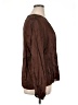 Express Brown Long Sleeve Blouse Size XL - photo 4