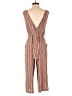 As U Wish Stripes Brown Jumpsuit Size M - photo 2