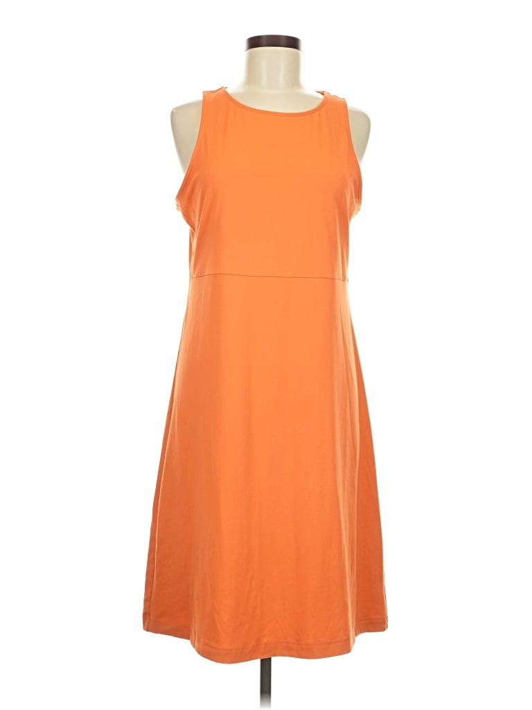 Pre-owned Eddie Bauer Casual Dress In Orange