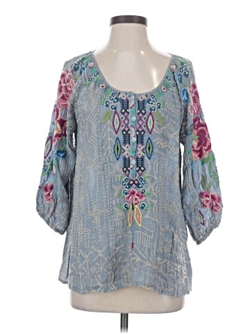 Johnny Was 3/4 Sleeve Blouse (view 1)