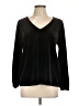 Ann Taylor LOFT Outlet Black Long Sleeve Blouse Size L - photo 1