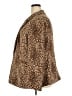 Ann Taylor LOFT 100% Polyester Animal Print Brown Blazer Size 20 - photo 5