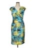 Kasper Graphic Blue Cocktail Dress Size 14 - photo 1