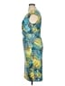 Kasper Graphic Blue Cocktail Dress Size 14 - photo 5