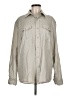 Assorted Brands Metallic Gray Long Sleeve Button-Down Shirt Size M - photo 1