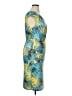 Kasper Graphic Blue Cocktail Dress Size 14 - photo 4