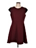 Mossimo Color Block Burgundy Casual Dress Size L - photo 1