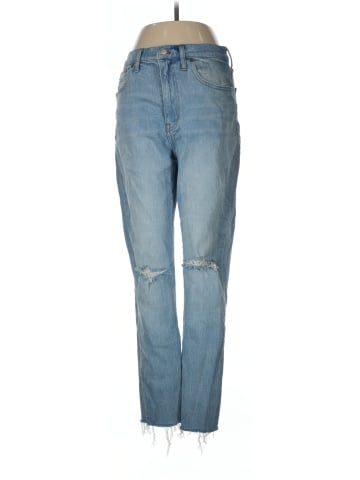 Madewell The High-Rise Slim Boyjean in Prentice Wash: Ripped Edition (view 1)