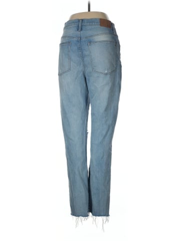 Madewell The High-Rise Slim Boyjean in Prentice Wash: Ripped Edition (view 2)