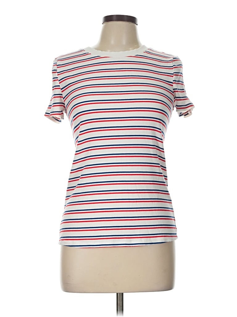 Pre-owned Style & Co Short Sleeve T-shirt In White