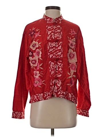 Chico's Design Long Sleeve Silk Top (view 1)