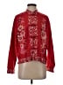 Chico's Design 100% Silk Red Long Sleeve Silk Top Size Sm (0) - photo 1