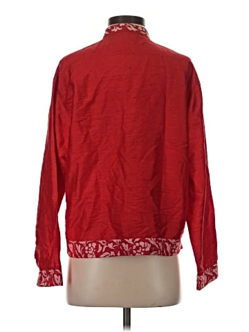 Chico's Design Long Sleeve Silk Top (view 2)