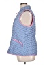 Talbots 100% Polyester Checkered-gingham Blue Vest Size XL - photo 5
