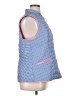 Talbots 100% Polyester Checkered-gingham Blue Vest Size XL - photo 4