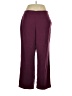 Alfred Dunner 100% Polyester Solid Burgundy Casual Pants Size 16 - photo 1
