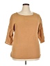 Unbranded Tan 3/4 Sleeve Top Size XXL - photo 1