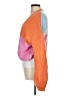 Shein 100% Acrylic Color Block Blue Pink Cardigan Size 6 - photo 5