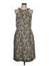Antonio Melani 100% Polyester Animal Print Tan Cocktail Dress Size 12 - photo 1