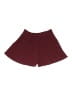 Zara Solid Burgundy Shorts Size M - photo 2