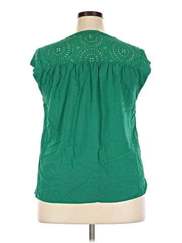 Pale Sky Short Sleeve Blouse (view 2)