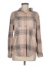 C&C California Plaid Tan Long Sleeve Blouse Size M - photo 1