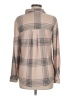 C&C California Plaid Tan Long Sleeve Blouse Size M - photo 2