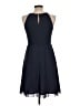 Esprit 100% Polyamide Solid Blue Cocktail Dress Size L - photo 2