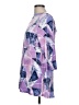 N Touch Print Purple 3/4 Sleeve Blouse Size L - photo 5