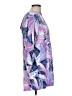 N Touch Print Purple 3/4 Sleeve Blouse Size L - photo 4