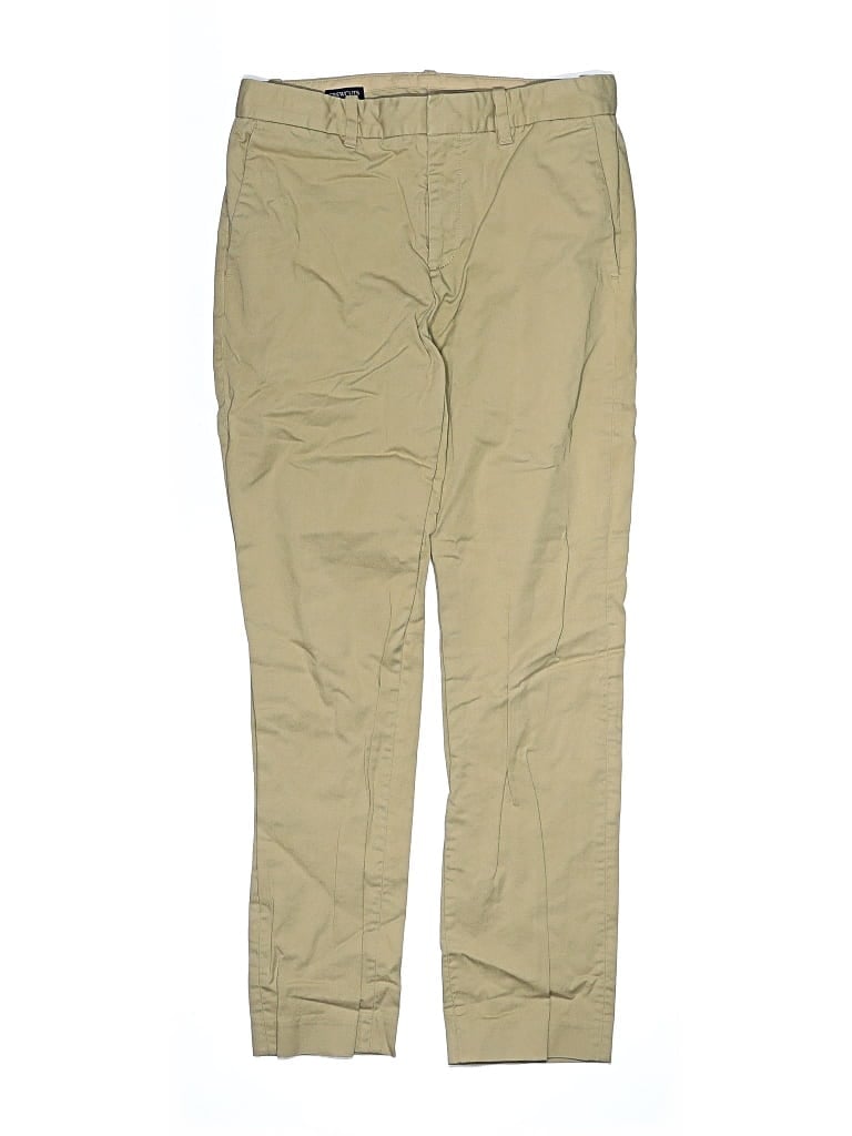 Pre-owned Crewcuts Kids' Khaki Pant In Tan