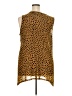 Logo Layers Animal Print Brown Sleeveless Blouse Size 2X - photo 2