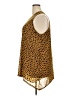 Logo Layers Animal Print Brown Sleeveless Blouse Size 2X - photo 5