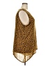 Logo Layers Animal Print Brown Sleeveless Blouse Size 2X - photo 4