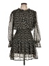 Bishop + Young 100% Polyester Animal Print Black Casual Dress Size L - photo 1