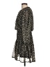 Bishop + Young 100% Polyester Animal Print Black Casual Dress Size L - photo 5
