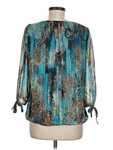Sara Michelle 3/4 Sleeve Blouse (view 2)