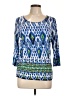 Chico's Blue 3/4 Sleeve Top Size Lg (2) - photo 1