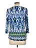 Chico's Blue 3/4 Sleeve Top Size Lg (2) - photo 2
