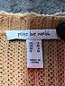 Peace Love World Color Block Brown Pullover Sweater Size S - photo 7